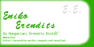 eniko erendits business card